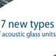 New types of acoustic glass units
