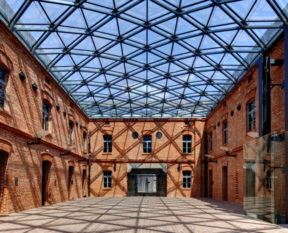 Glass roof museum