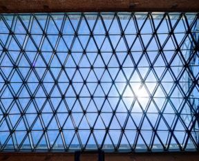 Glass roof museum