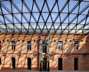 Glass roof museum