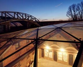Glass roof museum